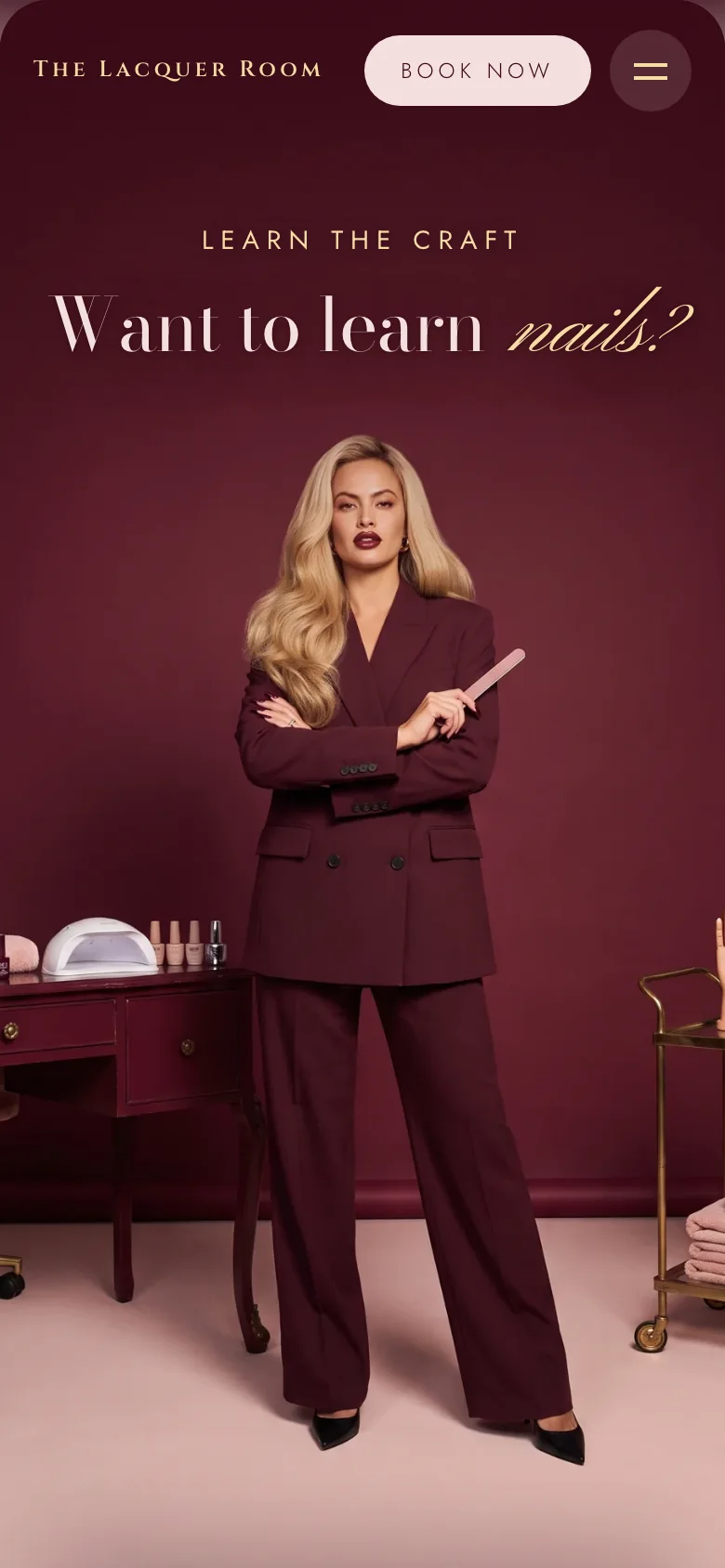 The Lacquer Room on a phone: Want to learn nails?