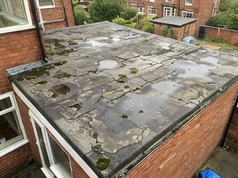 Flat roof in Sale, before