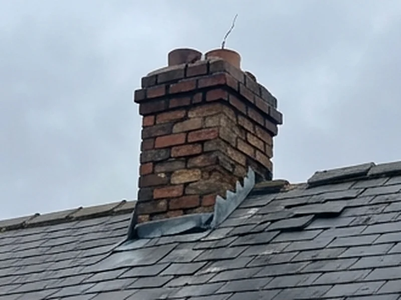Chimney & lead work in Salford, before